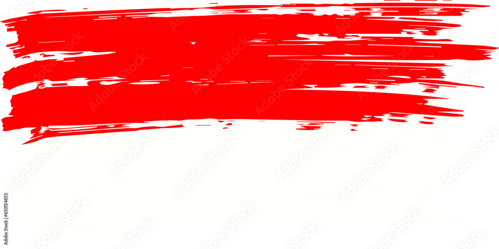 Indonesian Flag in Brush Strokes Indonesian Flag in Brush Strokes