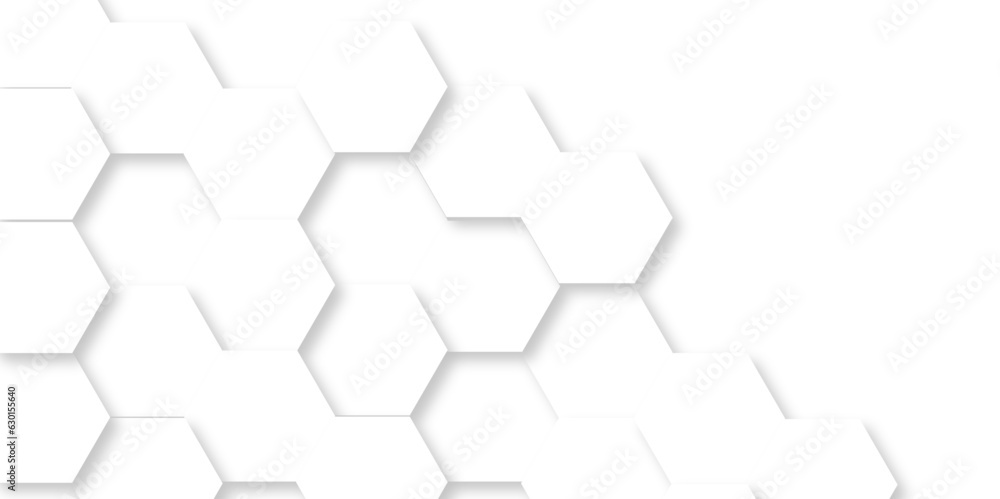 Abstract background with hexagons. 3d Hexagonal structure futuristic white background and Embossed Hexagon , honeycomb white Background ,light and shadow ,Vector.
Abstract background with hexagons. 3d Hexagonal structure futuristic white background and Embossed Hexagon , honeycomb white Background ,light and shadow ,Vector.