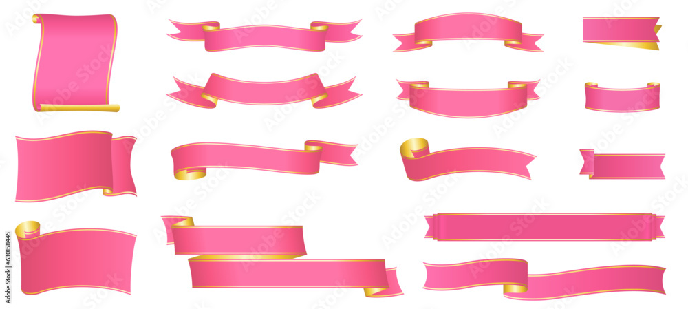 ribbon banner design material