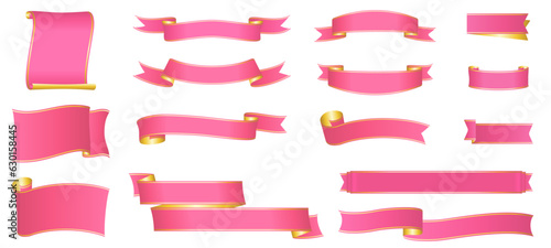 ribbon banner design material