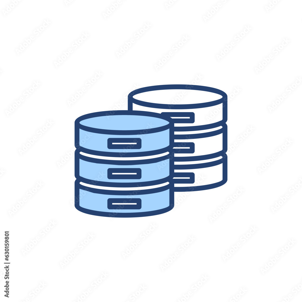 Database icon vector. database sign and symbol Database icon vector. database sign and symbol