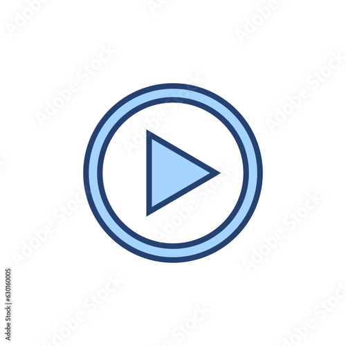 Free Download Play icon vector. Play button sign and symbol - GFXLoad