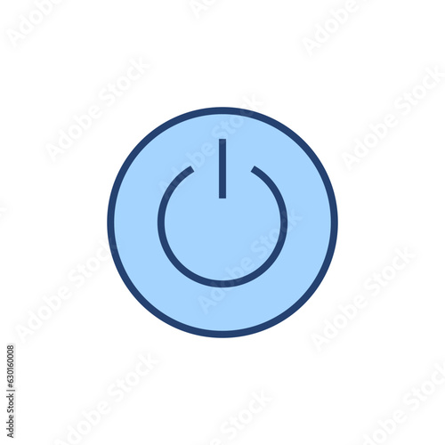 Power icon vector. Power Switch sign and symbol. Electric power