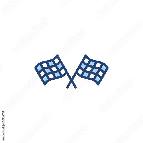 Racing flag icon vector. race flag sign and symbol.Checkered racing flag icon