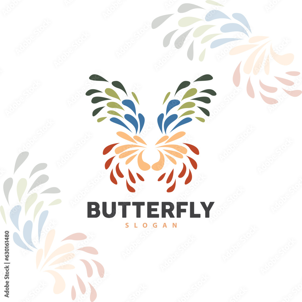 Butterfly Logo Design, Beautiful Flying Animal, Company Brand Icon Illustration, Screen Printing, Salon Butterfly Logo Design, Beautiful Flying Animal, Company Brand Icon Illustration, Screen Printing, Salon