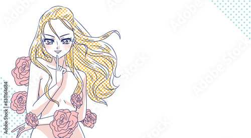 美しい金髪のお嬢様