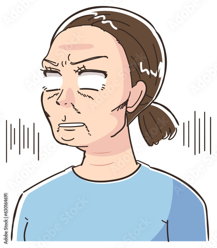 華麗に悲しむ女性（加齢そのものは悲しいことではありません）