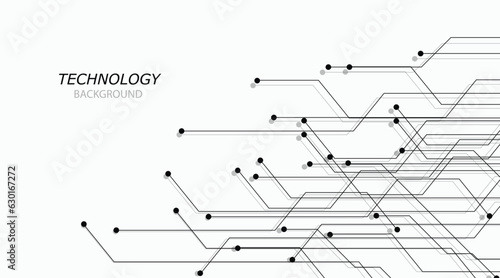 Circuit technology circuit board white backgroundboard structure. Science and technology design. Hardware communication concept. Vector illustration.