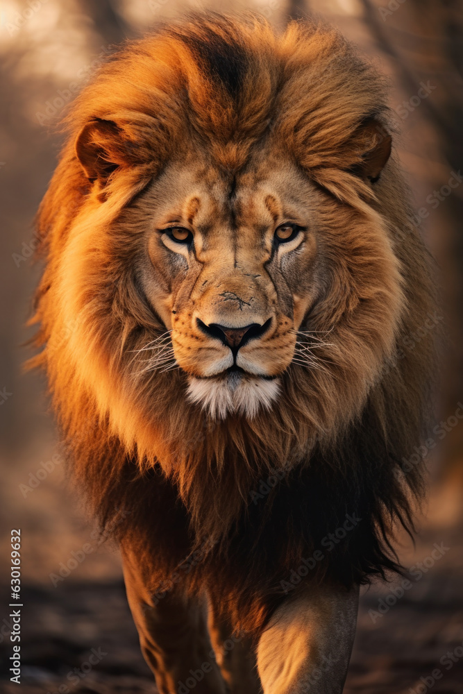 Lion, Wildlife Photography, Generative AI