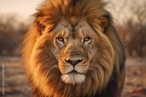 Lion, Wildlife Photography, Generative AI