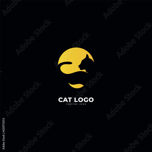 cat logo icon design template