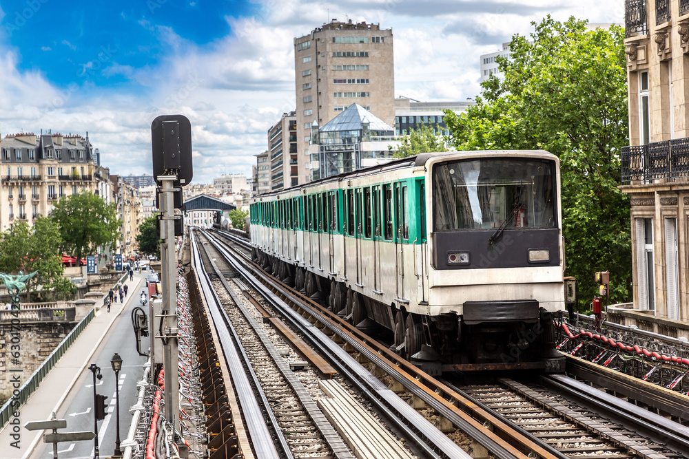 Paris Metro is the one of the largest underground system in the world in Paris, France Paris Metro is the one of the largest underground system in the world in Paris, France