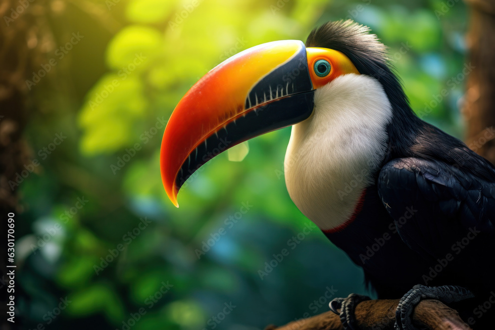 Tucan, Wildlife Photography, Generative AI Tucan, Wildlife Photography, Generative AI