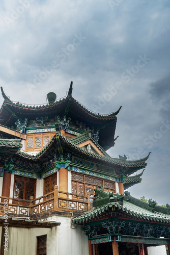 Tengwang Pavilion,Nanchang,traditional, ancient Chinese architecture, made of wood.