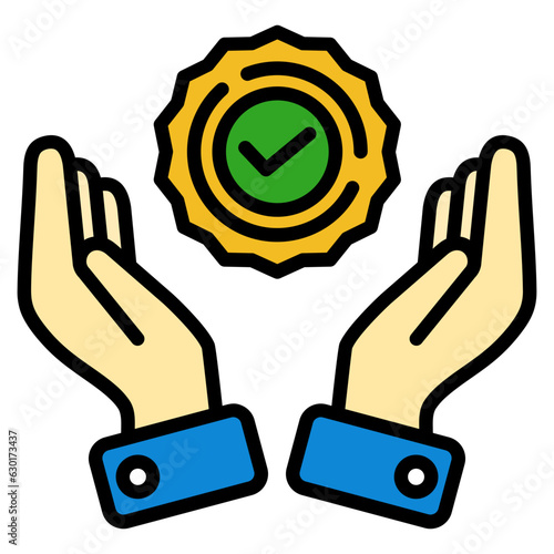 Hand with Trust Badge
