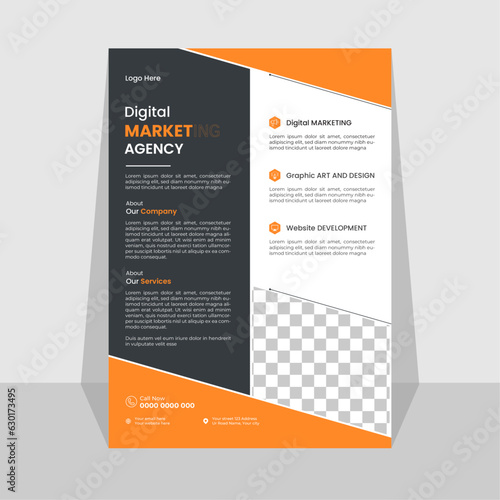 grow your business flyer design template bundle. take your business to the next level of poster leaflet  1 design. bundle, 3 in 1, a4 template, brochure design, cover, flyer, poster, print-ready