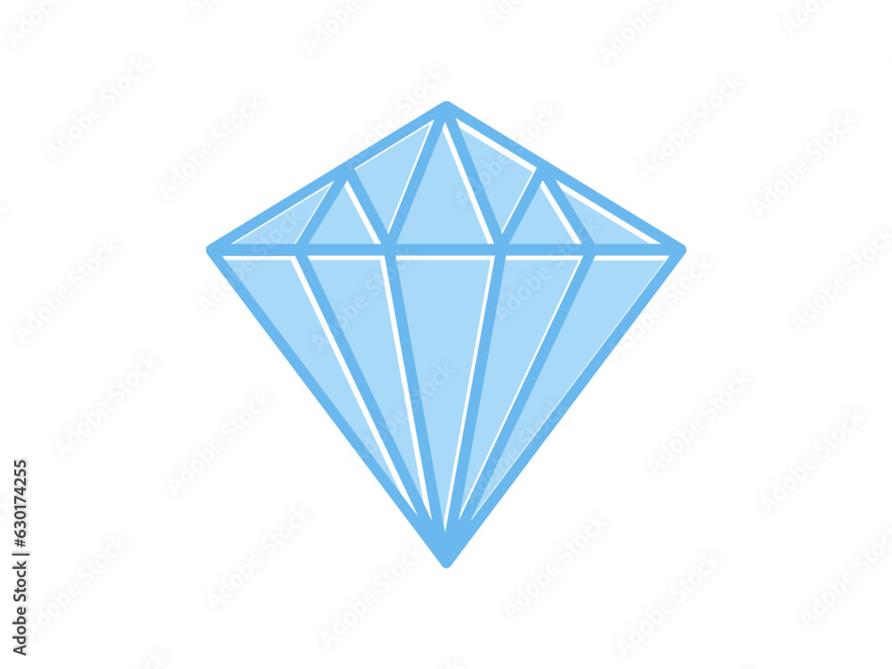 Diamond linear color icon