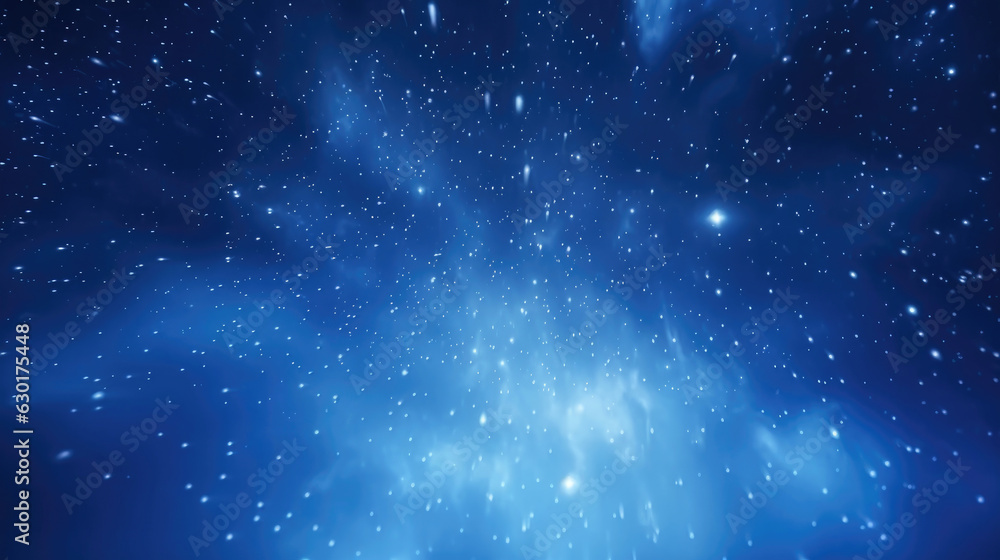 Only the star sky with blue highlights and shooting, background, HD, Generative Ai