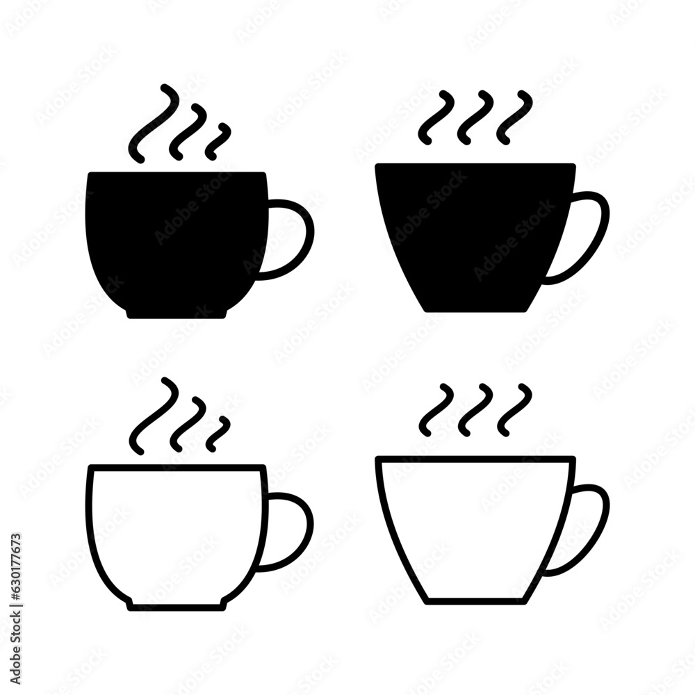 Obraz premium Cup coffee icon vector. coffee cup icon. mug