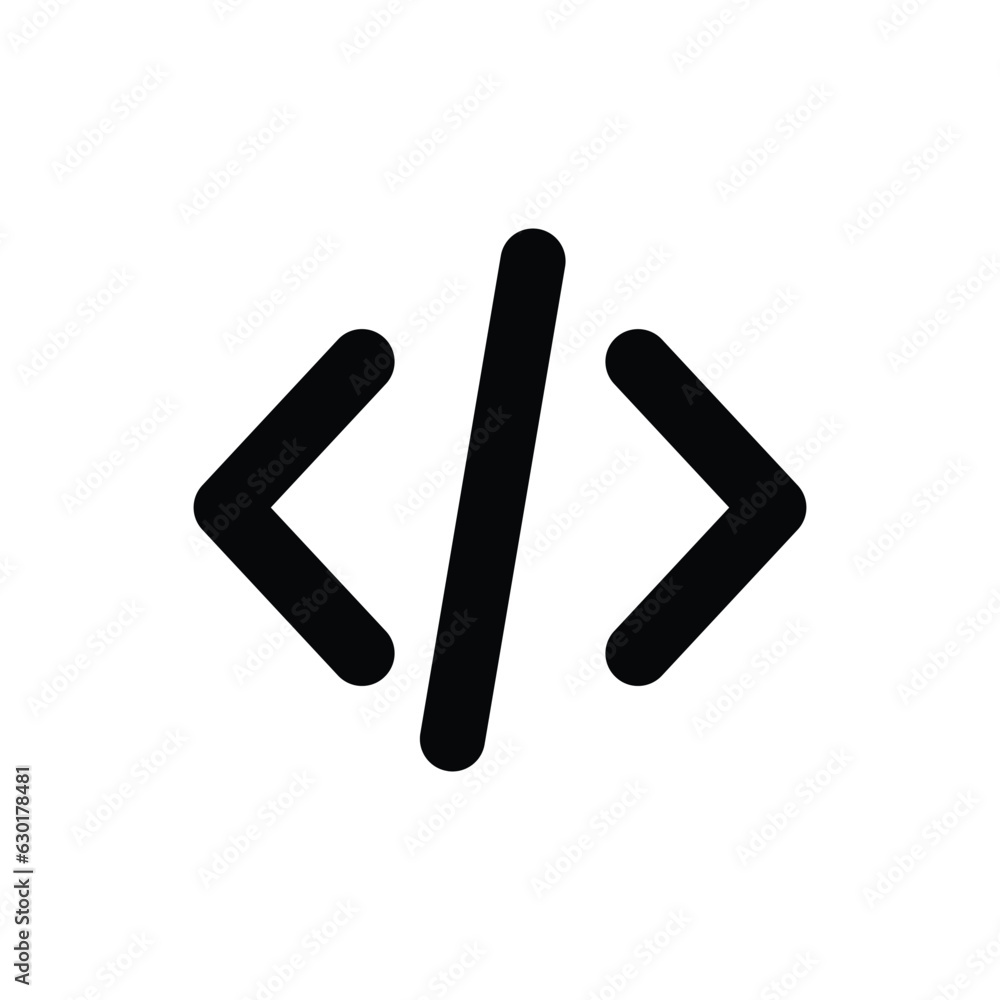Coding code programming vector icon