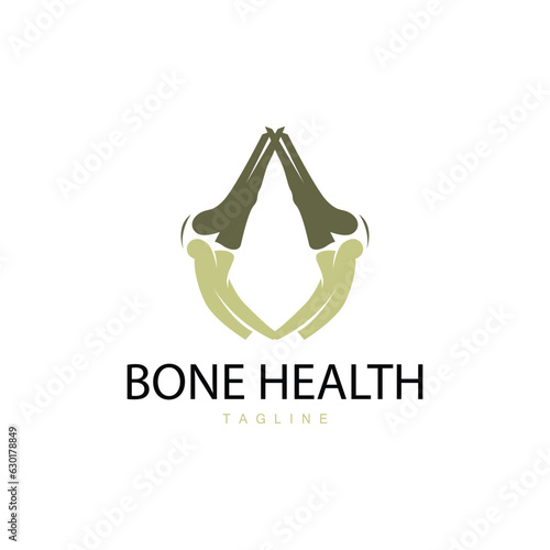 Bone Logo, Bone Care Health Design, Simple Symbol Template Illustration