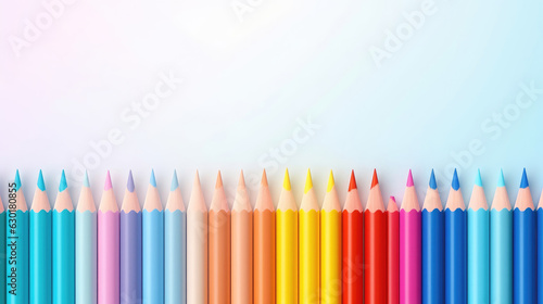 Gradient Pencils Background,  HD, Generative Ai