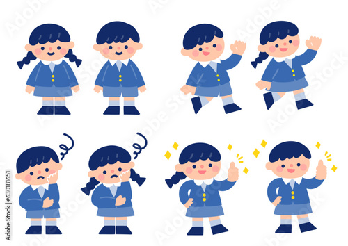 制服を着た子どもたち