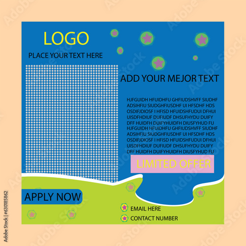 Social media post design template