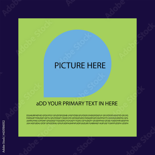 Social media post design template