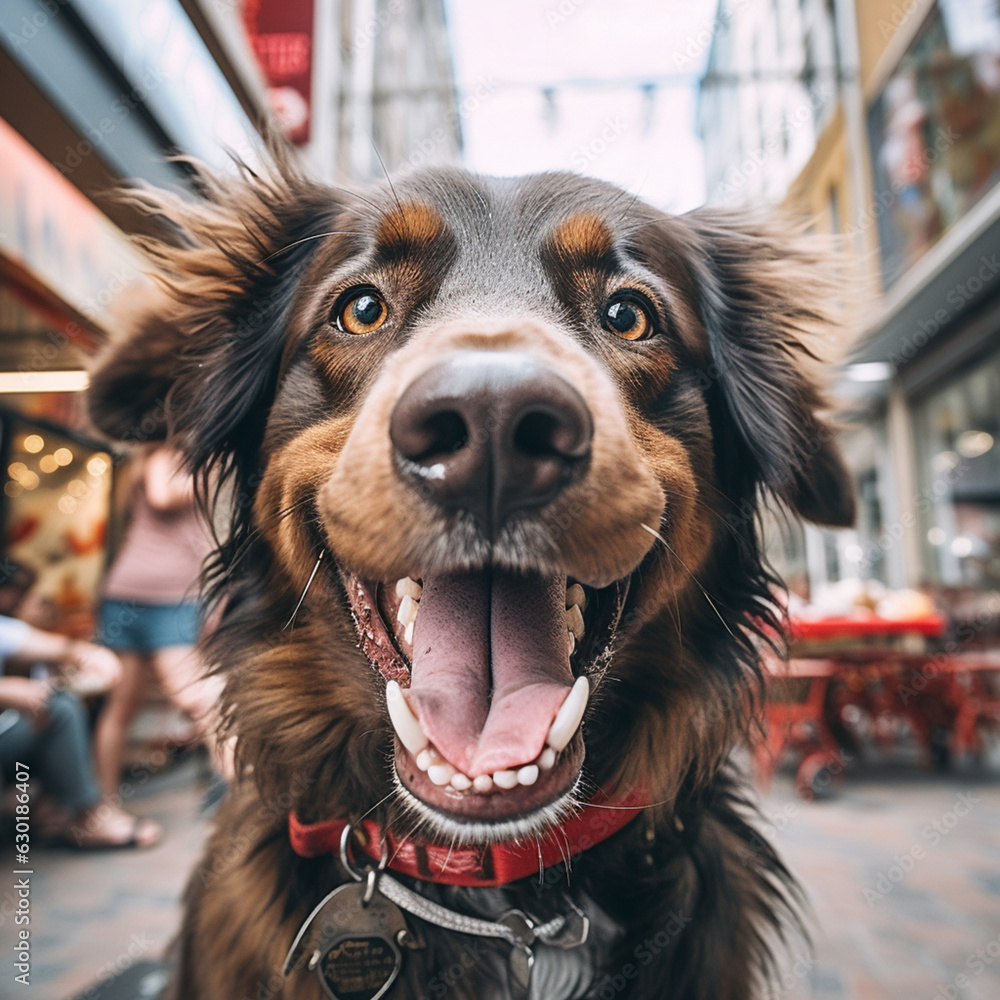 dog, happy dog, portrait of a dog