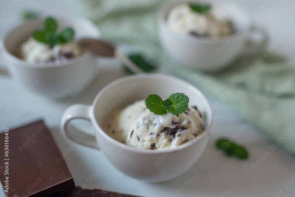 sweet home made straciatella mint ice cream sweet home made straciatella mint ice cream