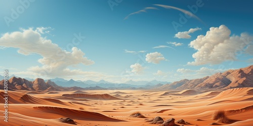 Desolate Desert Sand Dunes