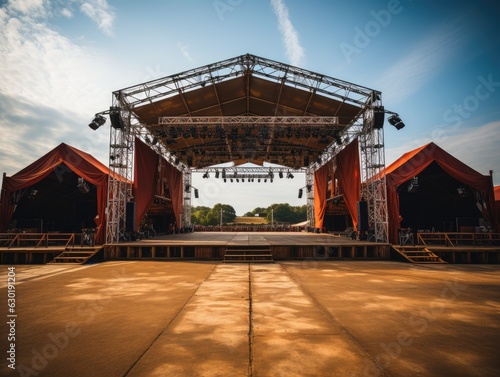Empty Stage at Music Festival