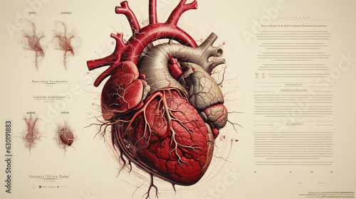 Fotografia Healthcare Anatomy of Human Heart