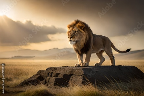 lion in the wild © Mateen