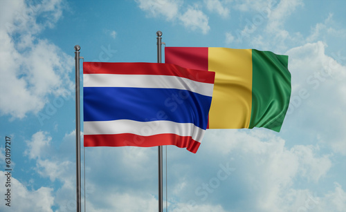 Guinea and Thailand flag