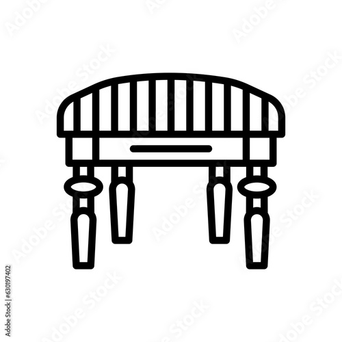 Pouf icon in vector. Logotype