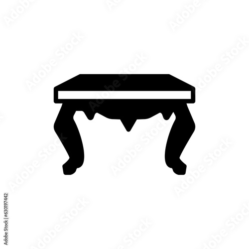 Table icon in vector. Logotype