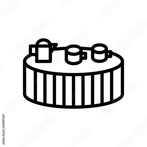 Coffee Table icon in vector. Logotype