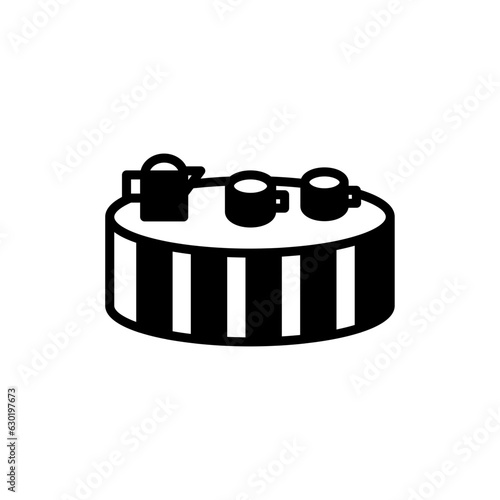 Coffee Table icon in vector. Logotype