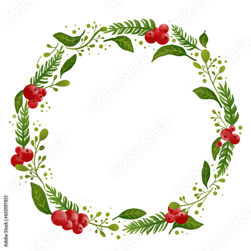 Christmas Decorations, Christmas Wreath, Santa Claus, gift box set, Christmas tree, Snowman watercolor, Christmas sock