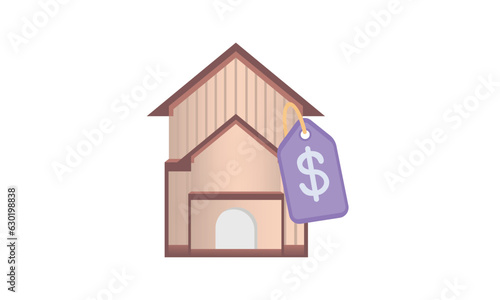 sale house icon, rent home, real estate loan, home price, mortgage.on white background.Vector Design Illustration.