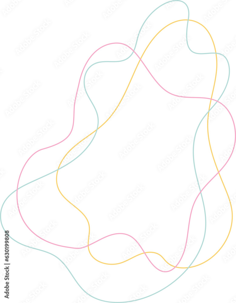 Abstract Liquid Outline Shape Abstract Liquid Outline Shape
