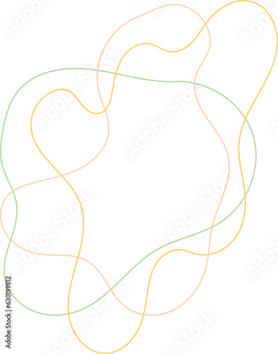 Abstract Liquid Outline Shape 