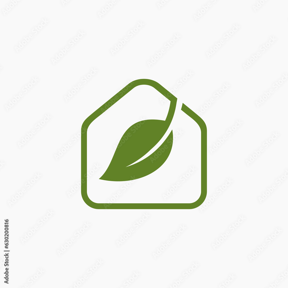 home leaf logo design vector illustration icon element home leaf logo design vector illustration icon element