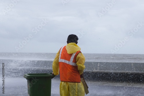 Workers of Mumbai working in heavy monsoon to keep the city clean and safe