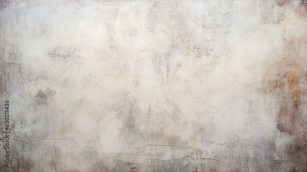 Distressed painted, stained, antique wall in white, grey, cream, ivory and gold texture. Beautiful distressed luxury vintage aged metal surface. Ancient, decayed, vintage texture background parchment.