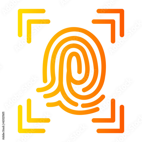 fingerprint Gradient icon