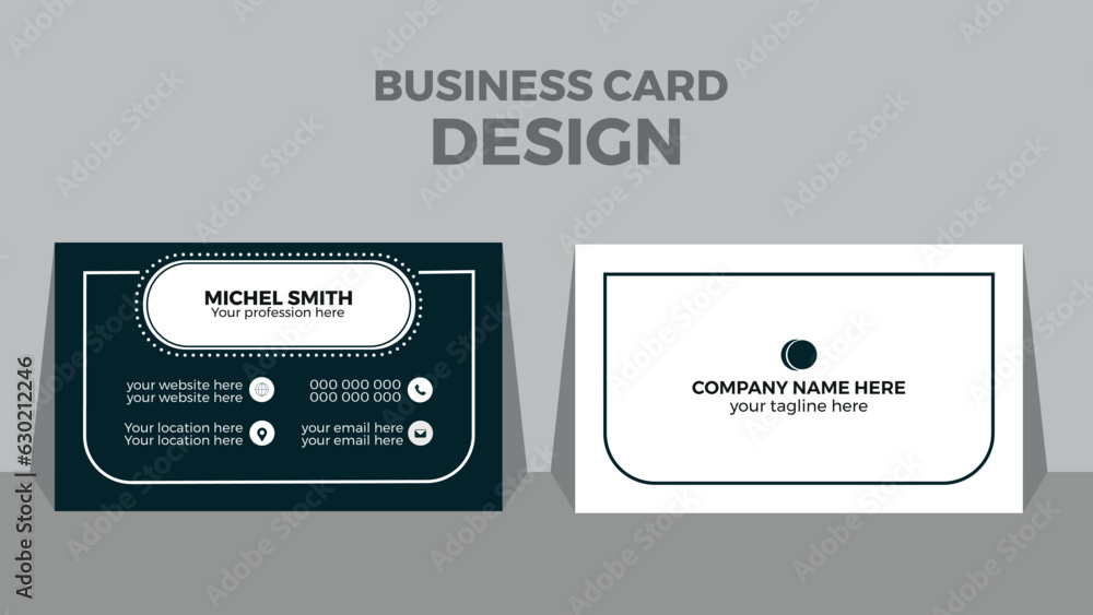 Professional Modern Double-sided creative business card template. Portrait and landscape orientation.colorful vertical layout. Vector illustration Professional Modern Double-sided creative business card template. Portrait and landscape orientation.colorful vertical layout. Vector illustration