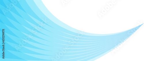 波のような青いウェーブラインのベクター背景画像